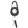 Apple AirTag 1 / 2 Tech-Protect Slidelock Karabiner Kulcstartó Fekete - 1. kép