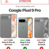 Google Pixel 9 Pro Dexnor ütésálló tok kihajtható állvánnyal és kameravédővel fekete - 2. kép