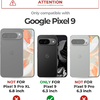 Google Pixel 9 Dexnor ütésálló tok kihajtható állvánnyal és kameravédővel fekete - 3. kép