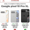 Google Pixel 10 Pro XL Dexnor ütésálló tok kihajtható állvánnyal és kameravédővel fekete - 0. kép