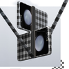  Samsung Galaxy Z Flip 7 fekete Benks Magnetic Armor Vichy Spin Kevlar fliptok 1000D (BK48) tok - 3. kép