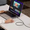 USB-C USB-C kábel Ugreen L513, 240W, 1m, 480Mbps (Csillagszürke) - 0. kép