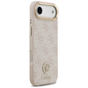  iPhone 17 Rózsaszín GUESS 4G Strass Logo & Big Strap Metal Buttons MagSafe Original Case tok - 2. kép