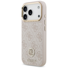  iPhone 17 Pro pink GUESS 4G Strass Logo & Nagy Pánt Fém Gombok MagSafe Original tok - 0. kép