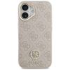  iPhone 17 rózsaszín GUESS 4G Strass Logo & Big Strap Metal Buttons MagSafe Original tok - 1. kép