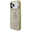  iPhone 17 Pro Max Guess Fixed Glitter Big 4G Metal Frame tok arany - 0. kép