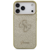  iPhone 17 Pro Max Guess Fixed Glitter Big 4G Metal Frame tok arany - 1. kép