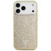  iPhone 17 Pro Max Guess Glitter Triangle Logo MagSafe tok arany - 1. kép