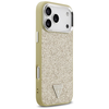  iPhone 17 Pro Max Guess Glitter Triangle Logo MagSafe tok arany - 2. kép