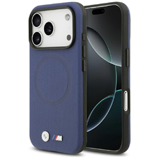 iPhone 17 Pro Max BMW M FW fém logós MagSafe tok tengerészkék tok