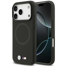 iPhone 17 Pro BMW M FW fém logós MagSafe tok fekete