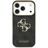 iPhone 17 Pro Guess 4G Big 4G Classic Logo Big Strap Metal Gombok fekete tok - 0. kép