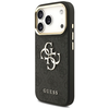 iPhone 17 Pro Guess 4G Big 4G Classic Logo Big Strap Metal Gombok fekete tok - 1. kép