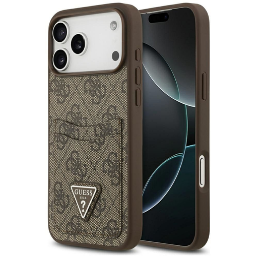 iPhone 17 Pro Max Guess 4G Dupla Kártyás Triangle barna tok