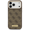 iPhone 17 Pro Max Guess 4G Logo Plate MagSafe tok Barna - 1. kép