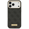 iPhone 17 Pro Max Guess 4G Logo Plate MagSafe fekete tok - 1. kép