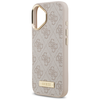 iPhone 17 Pro Guess 4G Logo Plate MagSafe rózsaszín tok - 4. kép