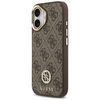 iPhone 17 Guess 4G Strass Logo & Big Strap Metal Buttons MagSafe barna tok - 0. kép
