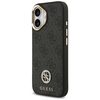 iPhone 17 Guess 4G Strass Logo & Big Strap Metal Buttons MagSafe tok Fekete - 0. kép