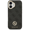 iPhone 17 Guess 4G Strass Logo & Big Strap Metal Buttons MagSafe tok Fekete - 1. kép