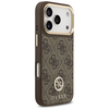 iPhone 17 Pro Guess 4G Strass Logo & Nagy Pánt Fém Gombok MagSafe Barna tok - 0. kép