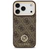 iPhone 17 Pro Guess 4G Strass Logo & Nagy Pánt Fém Gombok MagSafe Barna tok - 1. kép