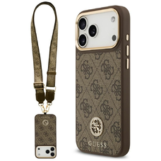 iPhone 17 Pro Max Guess 4G Strass Logo & Big Strap Metal Buttons MagSafe tok barna