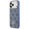 iPhone 17 Pro Max Guess 4G Strass Logo & Big Strap Metal Buttons MagSafe kék tok - 0. kép