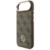 iPhone 17 Air Guess 4G Strass Logo & Big Strap Metal Buttons MagSafe tok Barna tok - 2. kép