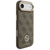 iPhone 17 Air Guess 4G Strass Logo & Big Strap Metal Buttons MagSafe tok Barna tok - 4. kép