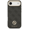 iPhone 17 Air Guess 4G Strass Logo & Big Strap Metal Buttons MagSafe tok fekete - 1. kép