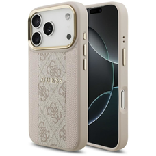 iPhone 17 Pro Guess 4G Stripe MagSafe tok rózsaszín
