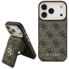 iPhone 17 Pro Guess 4G tokkal és pénztárca Magsafe barna tok