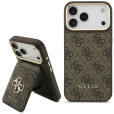 iPhone 17 Pro Max Guess 4G Magsafe pénztárcás tok barna tok