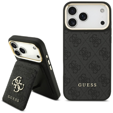 iPhone 17 Pro Max Guess 4G MagSafe pénztárca fekete tok