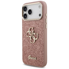 iPhone 17 Pro Max Guess Fixed Glitter Big 4G Metal Frame rózsaszín tok - 0. kép
