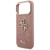 iPhone 17 Pro Max Guess Fixed Glitter Big 4G Metal Frame rózsaszín tok - 4. kép