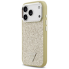 iPhone 17 Pro Guess Glitter Triangle Logo MagSafe tok arany - 0. kép