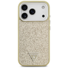 iPhone 17 Pro Guess Glitter Triangle Logo MagSafe tok arany - 1. kép