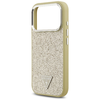 iPhone 17 Pro Guess Glitter Triangle Logo MagSafe tok arany - 4. kép