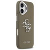 iPhone 17 Pro Guess Grained Big 4G Classic Logo barna tok - 2. kép