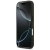 iPhone 17 Pro Guess Szemcsés Virágmintás Klasszikus Logós MagSafe tok fekete tok - 3. kép