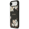 iPhone Air Guess Grained Flowers Classic Logo MagSafe tok fekete - 0. kép