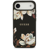iPhone Air Guess Grained Flowers Classic Logo MagSafe tok fekete - 1. kép