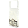 iPhone 17 Pro Max Guess Liq case. Glitter 4 Charms arany tok - 4. kép