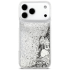 iPhone 17 Pro Guess Folyékony Csillogó Amulett Tok Ezüst - 1. kép