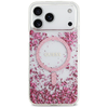 iPhone 17 Pro Max Guess Resin Bottom Glitter MagSafe tok Rózsaszín - 1. kép