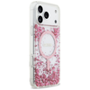 iPhone 17 Pro Max Guess Resin Bottom Glitter MagSafe tok Rózsaszín - 2. kép