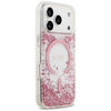 iPhone 17 Pro Guess Resin Bottom Glitter MagSafe tok rózsaszín - 2. kép