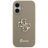 iPhone 17 Guess szilikon nagy 4G feliratos tok barna - 1. kép